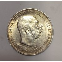 С рубля без мц! 1 крона 1914 Австро-Венгрия. Яркое серебро