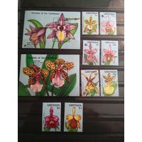 Гренада. 1990 г. Цветы.
