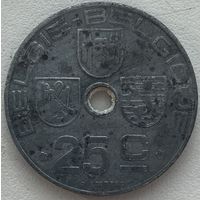 Бельгия 25 сантимов 1944 г.
