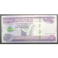 200 бырр 2020 года - Эфиопия - UNC