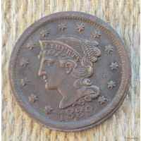 США 1 цент 1839 года. Предложи свою цену или обмен!
