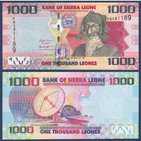 Сьерра-Леоне, 1000 леоне 2021 г., P-30 (KB, племенной вождь локо и правитель королевства Кассе - Баи Буре), UNC