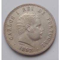 Португалия 500 рейс 1892 года