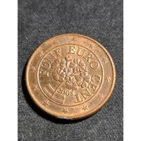 Австрия 5 евроцентов 2008