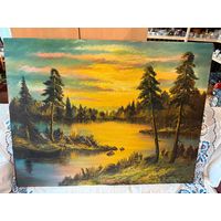 Картина масло на ДВП