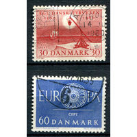 Дания - 1960г. - марки года, 2 полные серии - 2 марки - гашёные. #3-WB-101-A-2