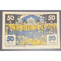 Нотгельд 50 пфеннигов 1921 год. Бад-Гарцбург Веймарская республика