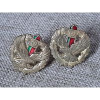 Эмблемы парные  в петлицы погранвойск РБ, латунь