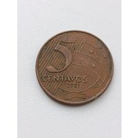 Бразилия. 5 сентаво 2001 года. (4)