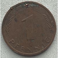 Германия 1 пфенниг 1975 г.