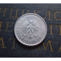 1 злотый 1987 Польша #13 XF