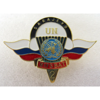 Знак UN Rusbat Сараево Миротворцы ВДВ