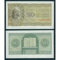 Аргентина 50 сентаво 1950 год. UNC
