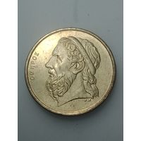 Греция 50 драхм 2000  года .