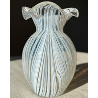 Ваза Федорков цветное стекло винтаж 13см