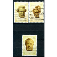 Австралия - 1983г. - известные люди - 3 марки - гашёные. #3-WB-83-B-1