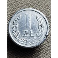 Распродажа - 1 злотый 1989г(МАЛЫШ- 16 мм).,Народна Республика Польша