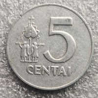 Литва 5 центов  1991 г.  (2)