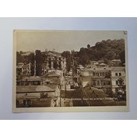 Общий вид на Курзал и Крестовую гору. Кисловодск. Чистая. Почтовая карточка 1920е - 1930е годы.Общий вид.