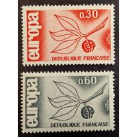 Франция 1965г. Mi1521-1522**. Еврпасепт.