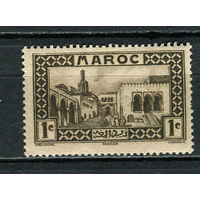 Французский протекторат  - Марокко - 1933 - Архитектура 1С - [Mi.93] - 1 марка. MH.  (Лот 60HA)-T4P46