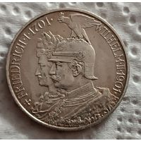 Пруссия 2 марки 1901 200 лет Пруссии
