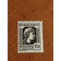 1944-45 Франция колония Алжир Французский Комитет Национального Освобождения Марианна чистая клей MNH** (5-3)