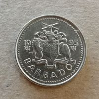 Барбадос 10 центов 1995 год, KM# 12  ю