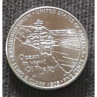 5 центов  2005 США UNC МД Денвер 200 лет экспедиции Льюиса