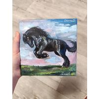 Картина холст на подрамнике 15x15, масло