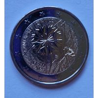 Эстония 2 евро 2024 Василек UNC из ролла