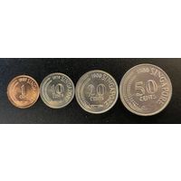 Сингапур набор 1979-1980 1-10-20-50 цент UNC