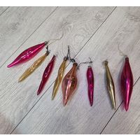 Елочные игрушки сосульки СССР лотом