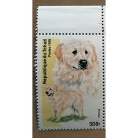 Марка Чад 1999 г., фауна  -- собаки