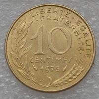 Франция, 10 сантимов 1975 г.