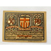 Нотгельд 50 пфеннигов Падерборн. Веймарская республика - 1602