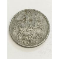 Испания 10 сентим 1953