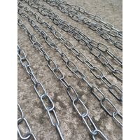 Цепь металл , длина 9 метров,  цена на всю цепь