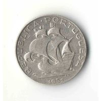 Португалия 2.5 эскудо 1951 год Кораблик
