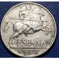 Испания 1 песета 1953 г.