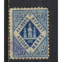 Дания Ольборг 1884 Местная почта Альса Герб