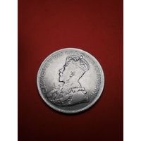 18 пиастров 1921 Кипр (Английская Колония). Серебро. (04) Очень Красивая монета.
