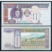 Монголия 100 тугриков 2000 год, UNC