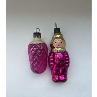Ёлочная игрушка Космонавт шишка СССР К.19