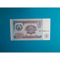 5 рублей 1994 года. Таджикистан. UNC. Распродажа