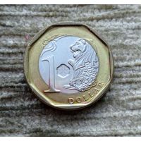 Werty71 Сингапур 1 доллар 2013 Биметалл блеск Лев