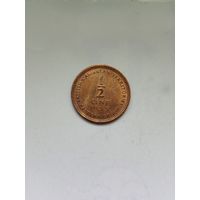 1/2 цента Британские Карибские территории. Елизавета 2. Редкая.
