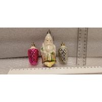 Ёлочные игрушки. Дед мороз и шишки. 2-10