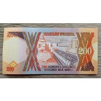 Werty71 Уганда 200 шиллингов 1987 UNC банкнота