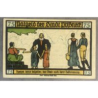 Нотгельд Пёсснек 75 пфеннигов 1921 год. Веймарская республика